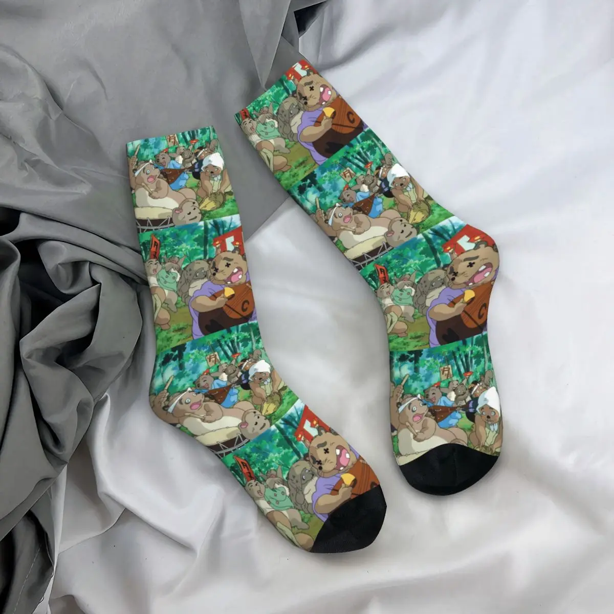 جوارب Tenuki Tanuki Harajuku جوارب عالية الجودة لجميع المواسم جوارب طويلة إكسسوارات هدية عيد ميلاد للجنسين