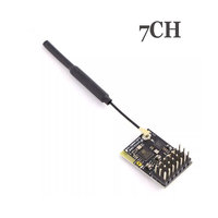 ELRS 2.4Ghz PWM 7CH CRSF Receiver Support ELRS 3.2 PWM/CRSF Protocol Copper Pipe Antenna For RC FPV Drone Airplane