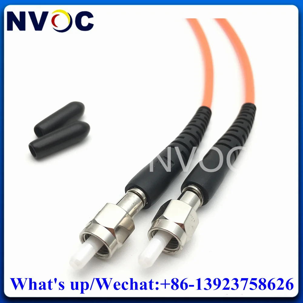 Conector de Cable de fibra óptica, SMA-SMA905/FC OM2 MM (62,5/125), Simplex 1M, chaqueta de PVC, 3,0mm SMA, virola de Cerámica/Metal