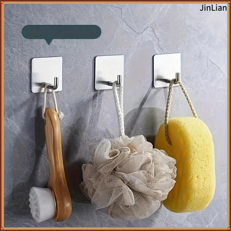 Multi-functional sticky hooks,wall hook set without the need for drilling, suitable for bedrooms, kitchens , practical hooks.