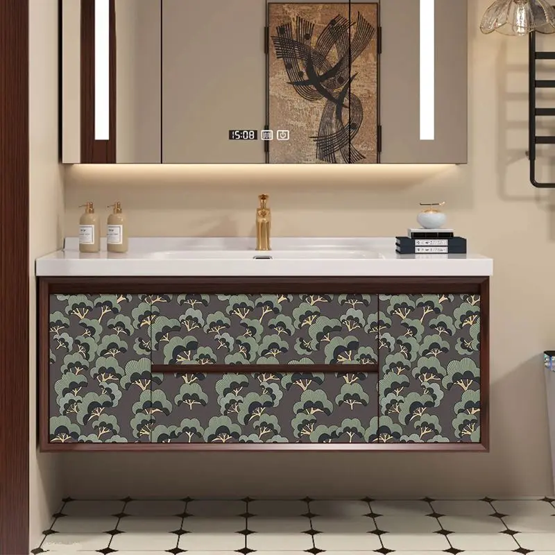 Peel and Stick Tree Contact Paper Removable Chinese Wallpaper Self Adhesive Waterproof Wallpaper for Bathroom Home Decorate