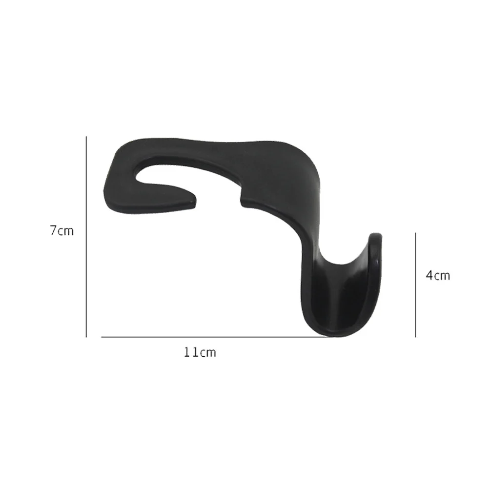 10 Pcs PP Plastic Car Hooks Back Seat Headrest Hooks Multifunctional 20kg Maximum Load Auto Vehicle Headrest Hangers Universal S