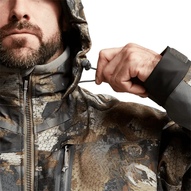Men\'s Winter Camouflage Hudson Waterproof Jacket Insulated Fishing Hunting Outdoor Camo Thermal Protection