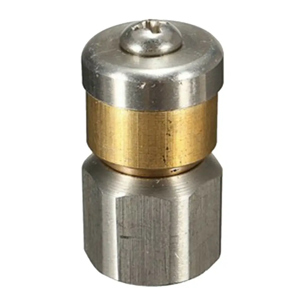 【PRICE REDUCT】1/4Inch Pressure Washer Rotary Rotating Sewer Cleaning Jetter Nozzle