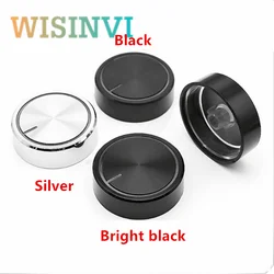 2PCS Plastic Light transmission Knob Diameter 40mm Height 12mm Potentiometer Encoder Knob Gear Shaped Inner Hole 6mm
