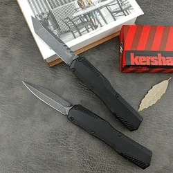 Outdoor NEW KS 9000 Pocket Knife Black Stonewashed D2 Blade T6 Aluminum Handle EDC Camping Hiking Survival Hunting Tools