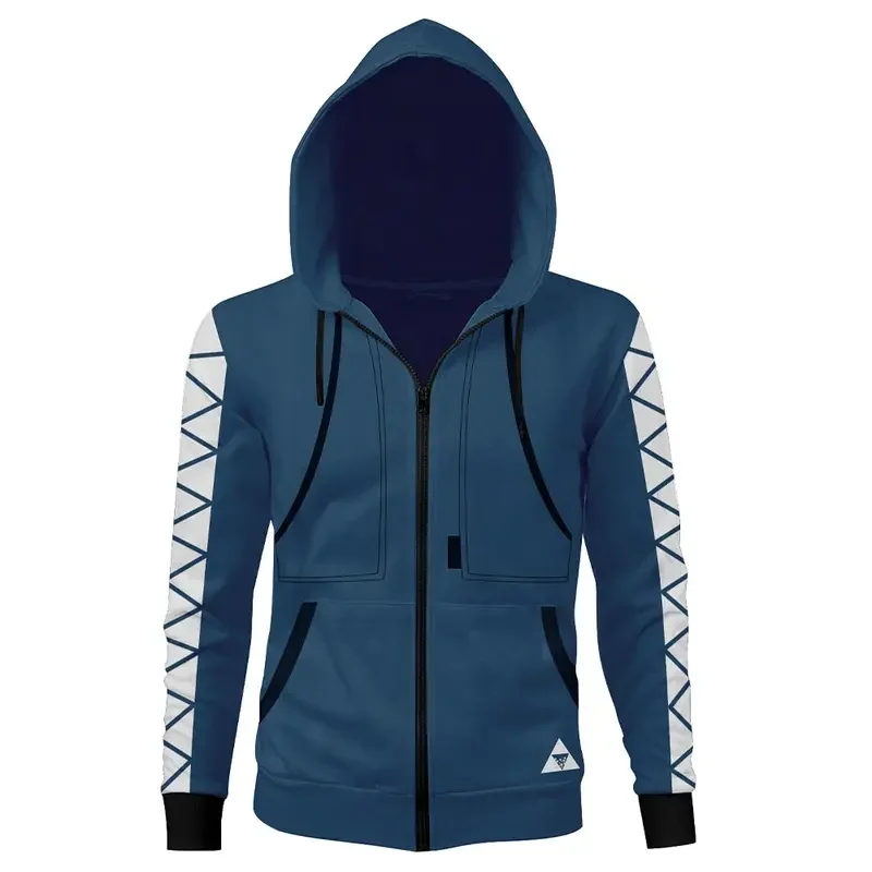 

RT01 Twisted-Wonderland Cosplay Hoodie Hercules Idia Shroud Jacket Zip Up Zipper Sweatshirt Coat&Gf1