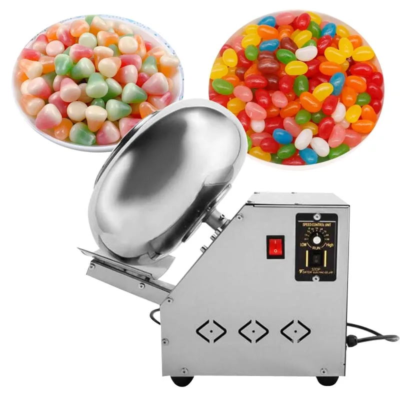 Electric 110/220V Peanut Sugar Coating Machine Stainless Steel Chocolate Coater Rounding Pills Film Coating Polishing Machine