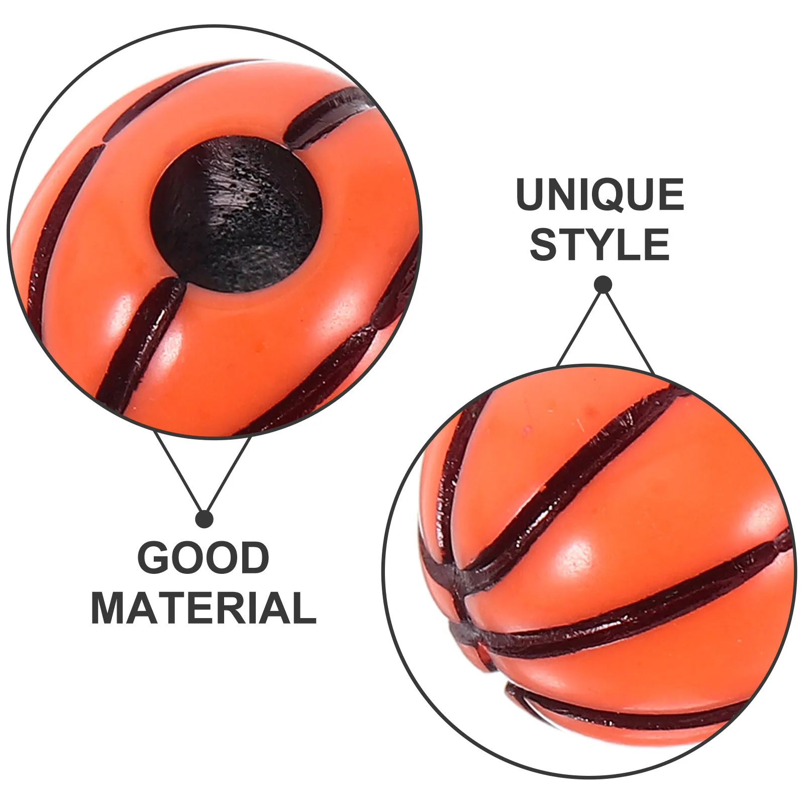 100 Stück Basketball-Perlen für Armbänder, Acryl, Bastelmaterialien, motorische Fähigkeiten, Geburtstagsfeier, Eltern-Kind-Aktivität, lose Perlen