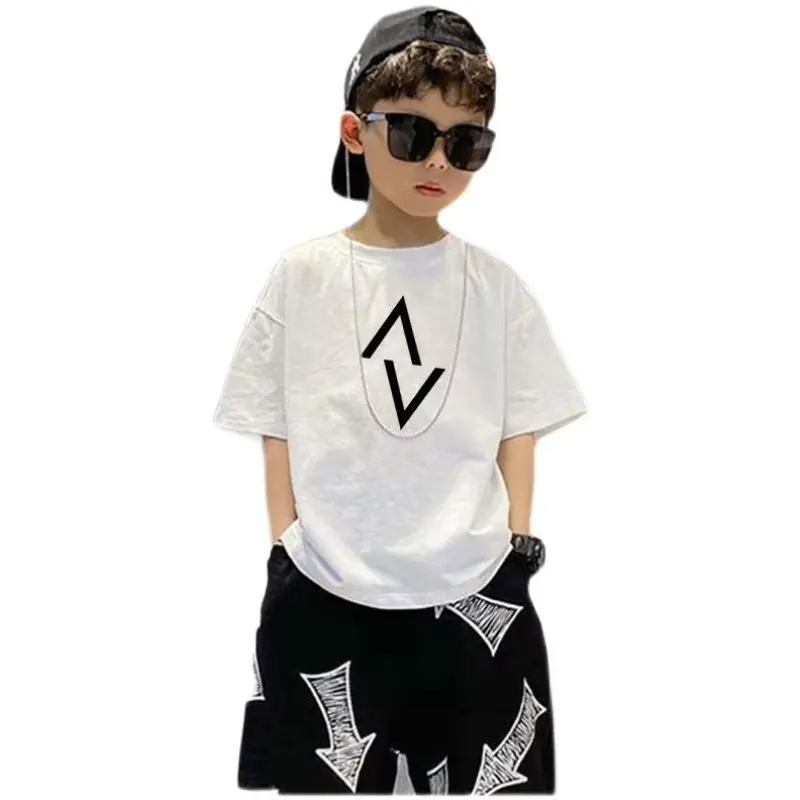 Summer Oufi T Shirt Children\'s T-shirts Clothes For Teenagers Clothing T-shirt Tops Boy Boys 6yrs 12yrs Short Sleeve Tee Teenage