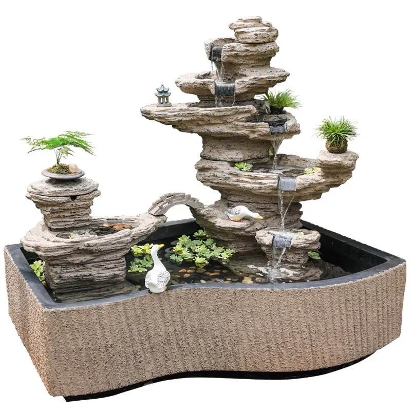 

Mountain Fountain Fish Pond Villa Garden Courtyard Pool Rockery Decoration Ornaments
