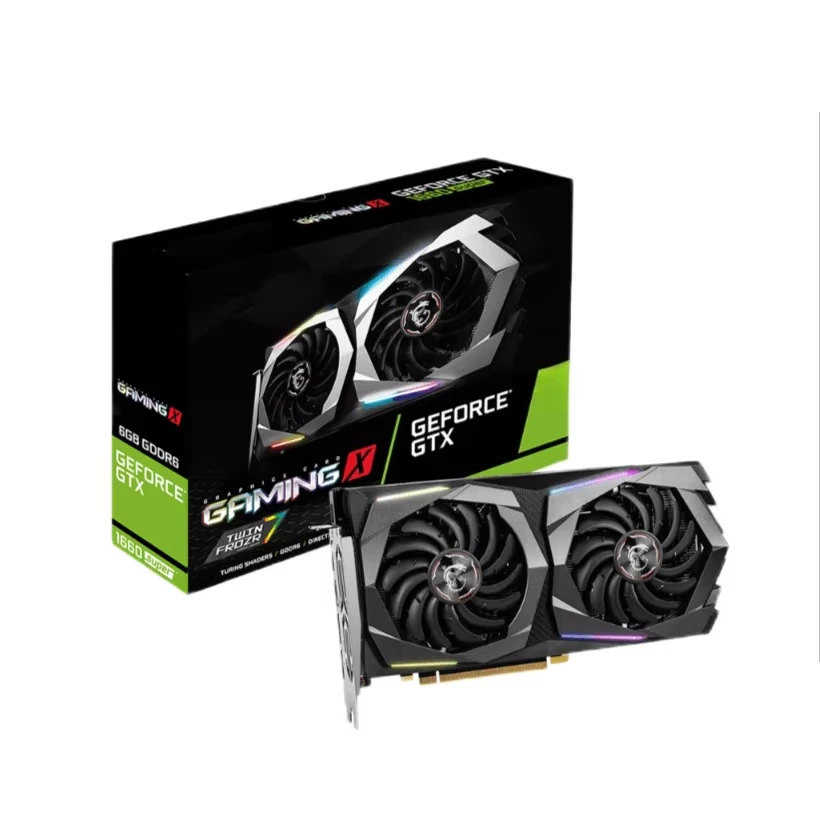 

Original GAMING X 1660/1660S/1660TI 6GB GDDR6 192bit Desktop Gaming Graphics Card Gtx 1660 Super