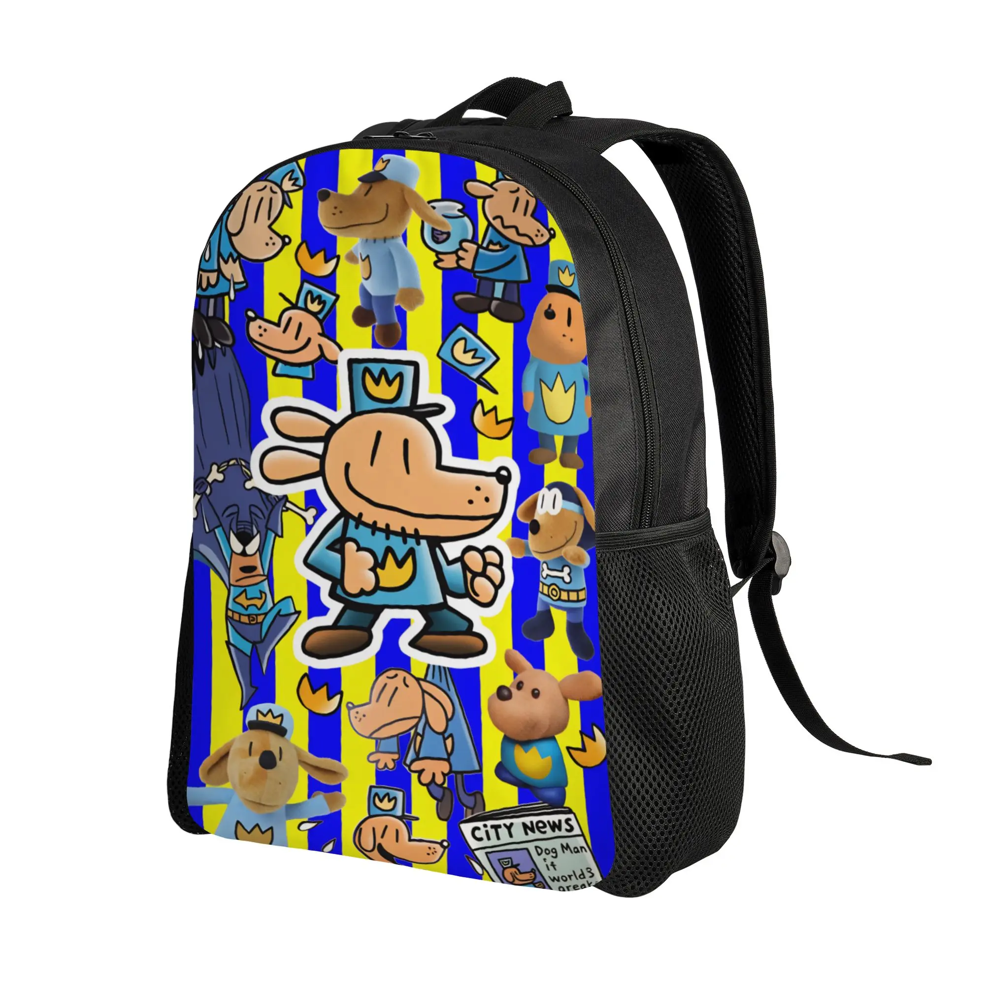 Dogman Animation Backpack  Outdoor Style Backpacks Student Unisex High Quality Breathable High School Bags Leisure Rucksack