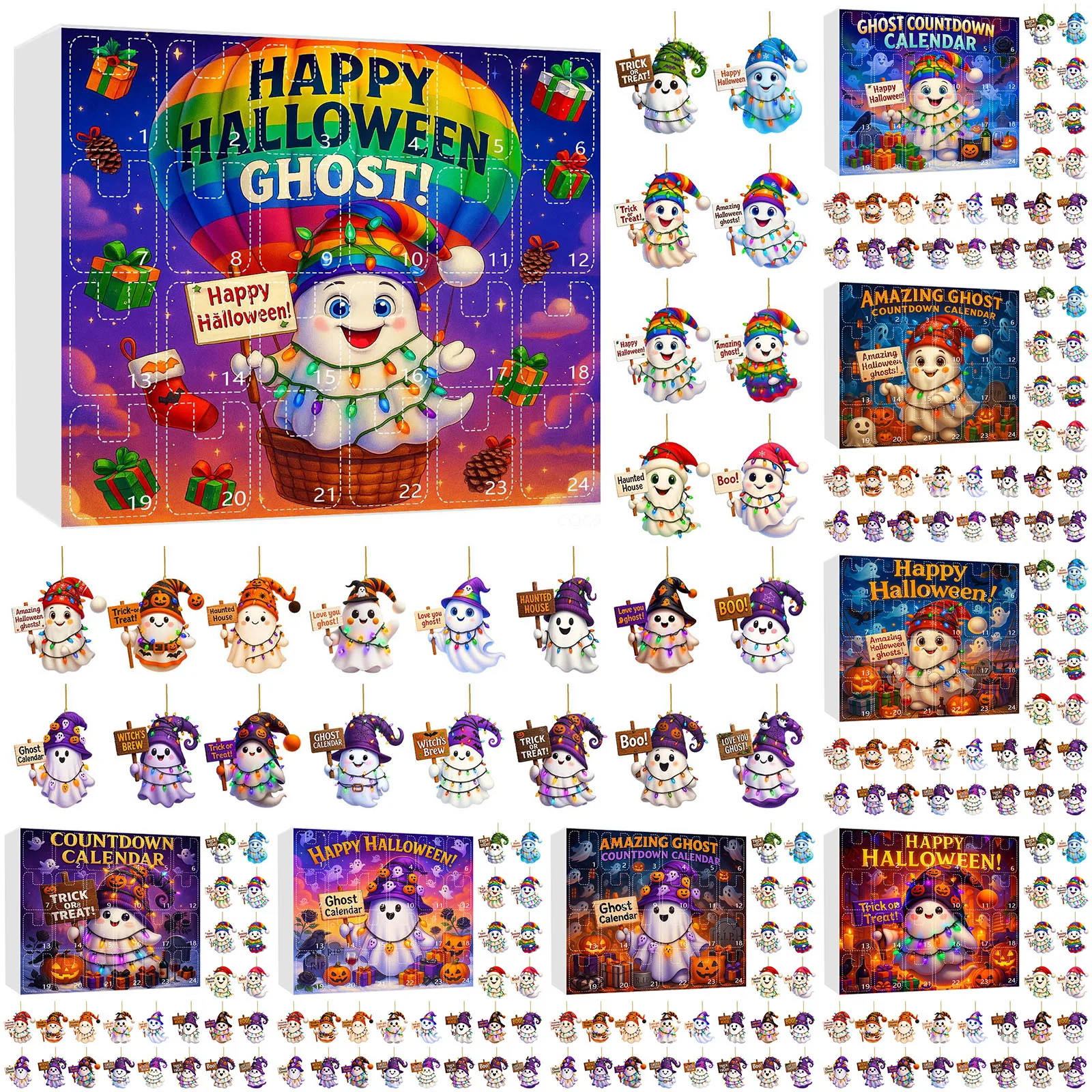 Battery Operated Lights with Timer A Set Of Halloween Snowman Arrival Calendar 24 Day Halloween Sensory Brushing for Kids