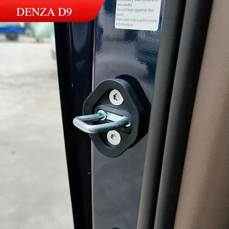 For DENZA D9 automatic door lock cover, car special products, car upgrades, and decoration accessories