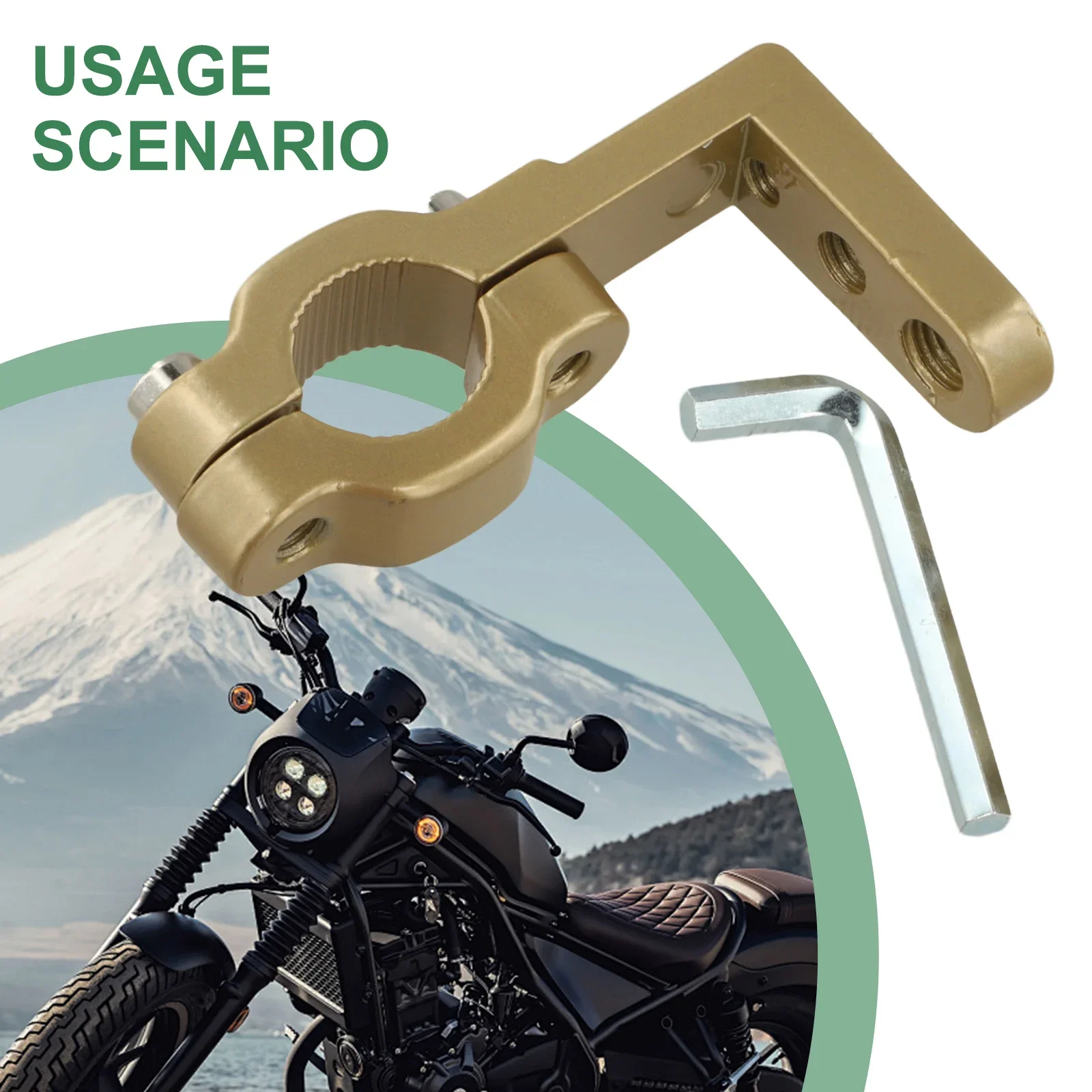 Motorcycle Handlebar Extension Bracket Aluminum Alloy Multi-Functional Mounting Support Suitable For Various Motorcycle Types