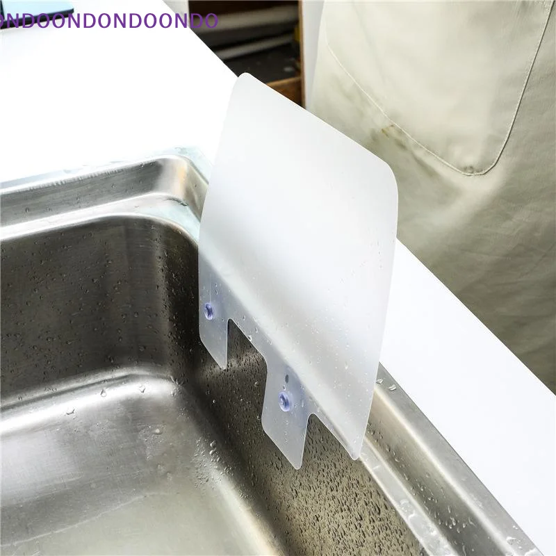 Kitchen Sink Splash Guard Waterproof Oil Resistant Shield with Suction Cups for Home Kitchen Dish Washing Use