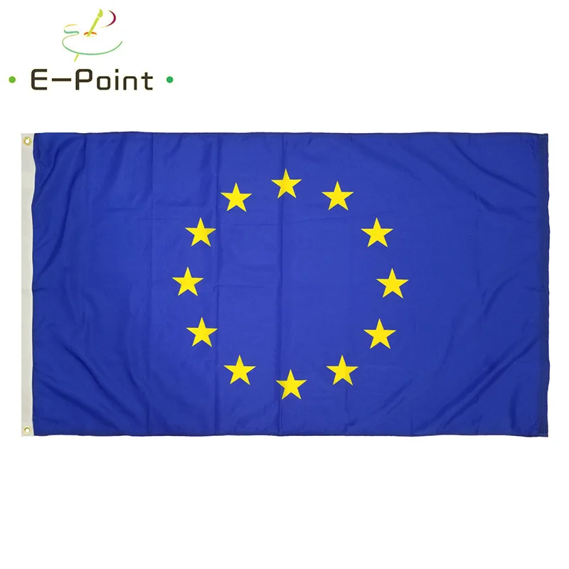 European Europa Euro Flag 2ft*3ft (60*90cm) 3ft*5ft (90*150cm) Size Christmas Decorations for Home Flag Banner