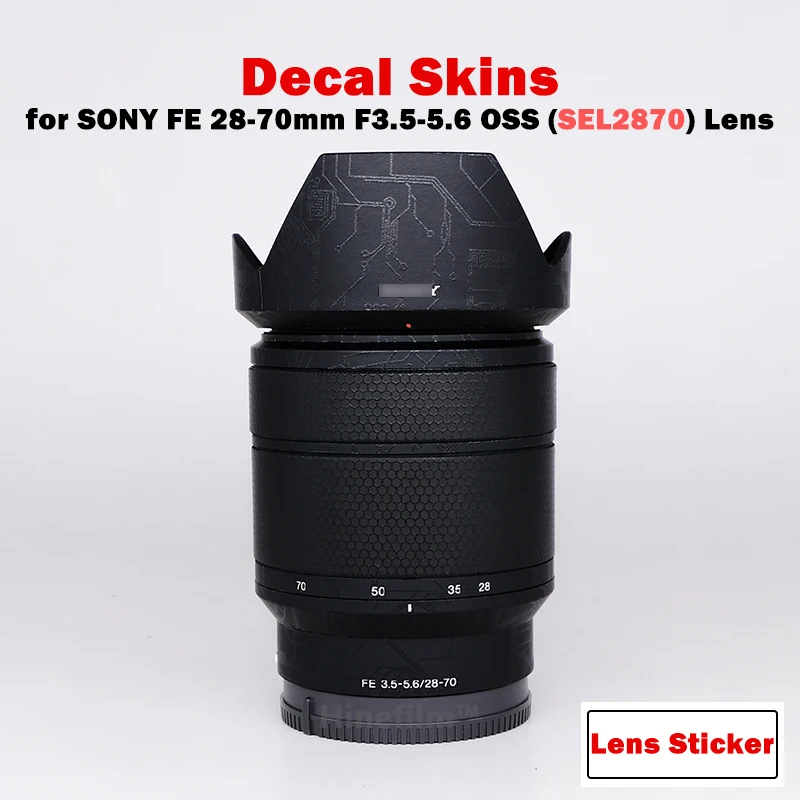 

for Sony 28-70 Lens Premium Decal Skin for Sony FE 28-70mm F3.5-5.6 OSS Lens Protector Cover Film 2870 Lens Sticker SEL2870