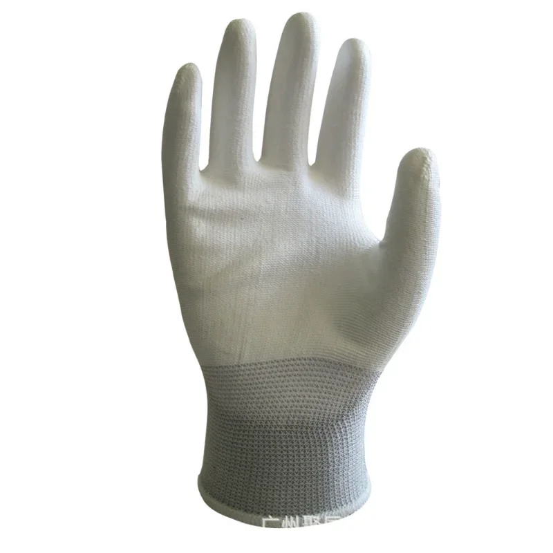 

Mechanic Working Gloves, Labor Protection Gloves For Garden, 6 Pairs Grey Polyester PU Work Safety Gloves