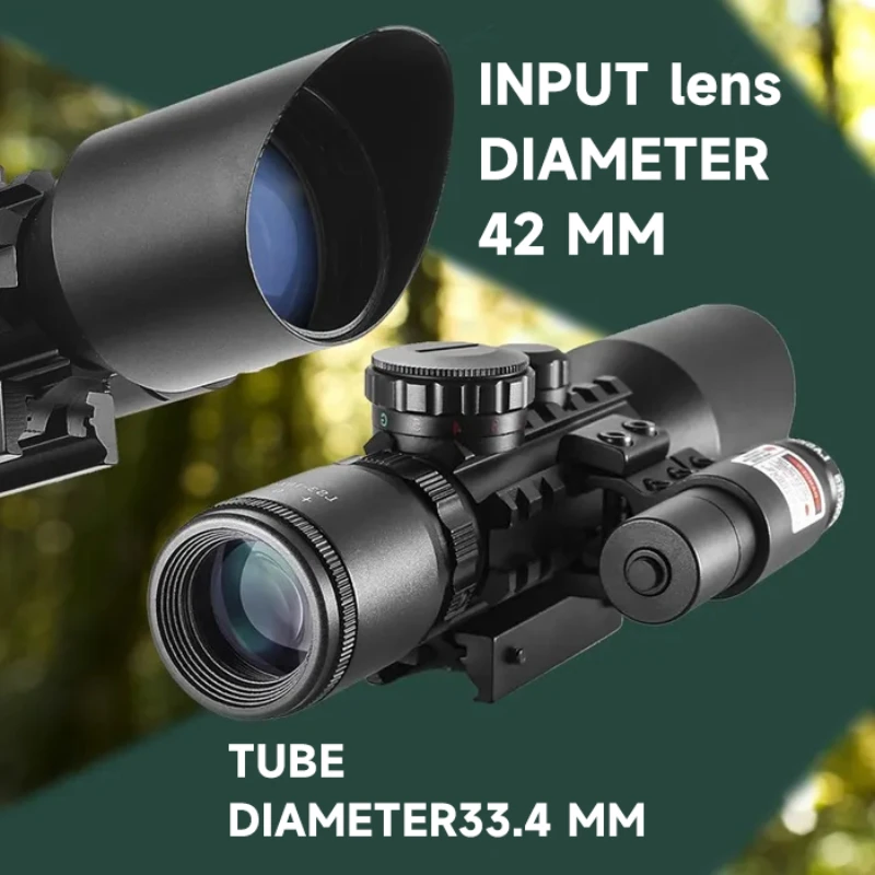 Imagem -02 - Visão Óptica Caça Rifle Scope Tactical Turret Lock 10 Mil Apto Para. 308win e Airgun Ls310x42e