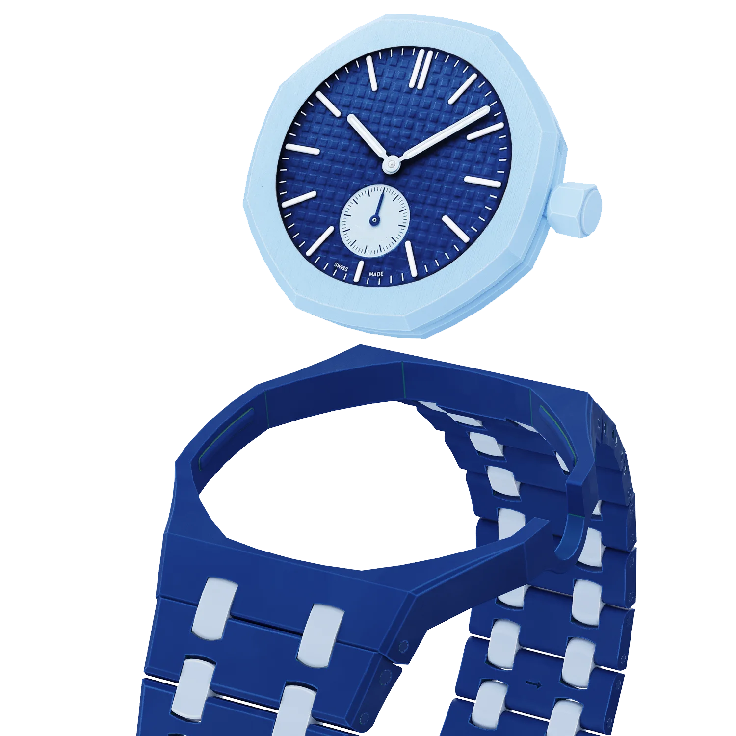 Bioceramic Case+Strap For Swatch x AP Royal Pop Pocket Watch Changer Modification Kit Bracelet Watchband For Royal Pop Accessory view 6
