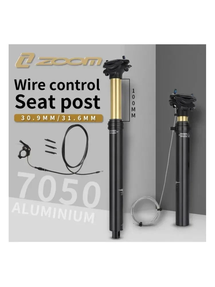 AliExpress Bicycle Seatpost 27.2/30.9/31.9mm Hydraulic Adjustable Wire Control Seat Post,Internal External Routing Dropper Seatpost