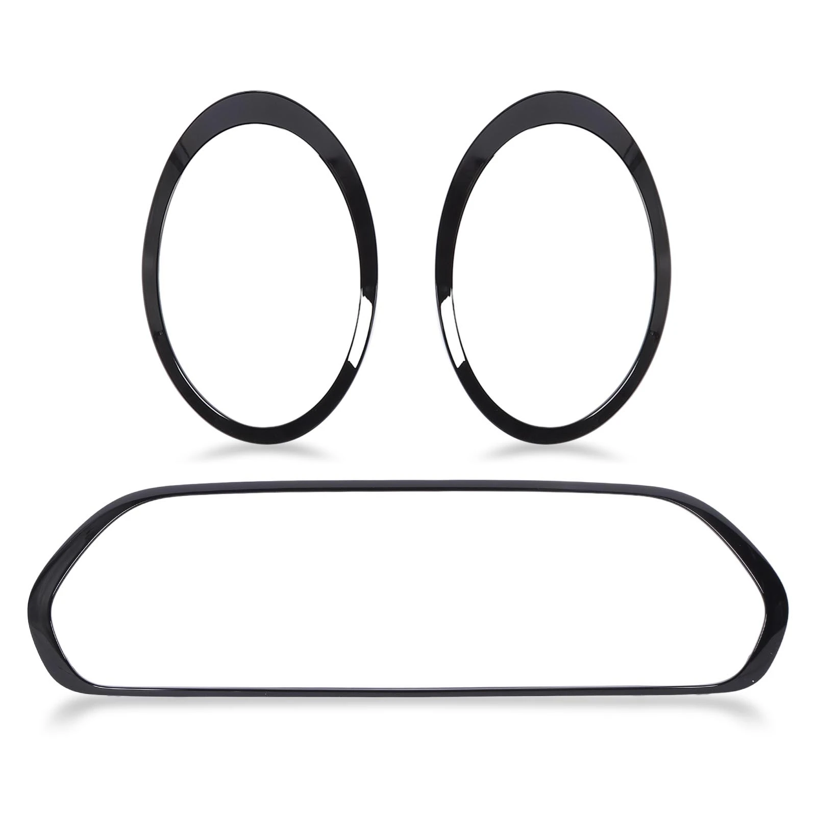 

3 Pcs Car Headlight Grille Surround Cover Trims Kits 51138739497 51138739498 For MiniClubman Cooper Standard S F54 2015-2024