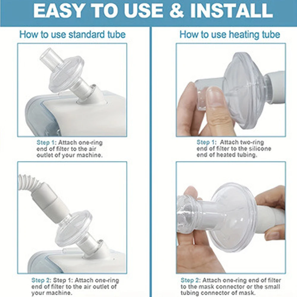 

CPAP in-Line Filters Premium Universal Filter Air Filter Cotton Core Ventilator Expectoration Machine for Dreamstation Series