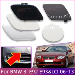 앞 범퍼 견인 후크 커버 캡, BMW 3 시리즈 E92 E93 LCI M-스포츠 06-13 운반 트레일러 쉘 범퍼 장식 페인트