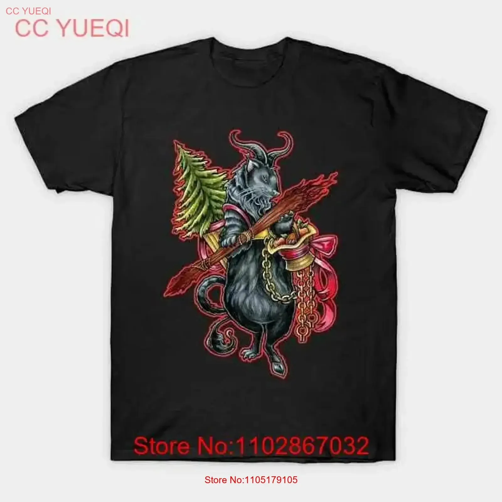 Krampus Ferret With Red Outline Made in Australia T Shirt S 5XL vintage Washed fashion homme Top For Everyday Wear Slightly