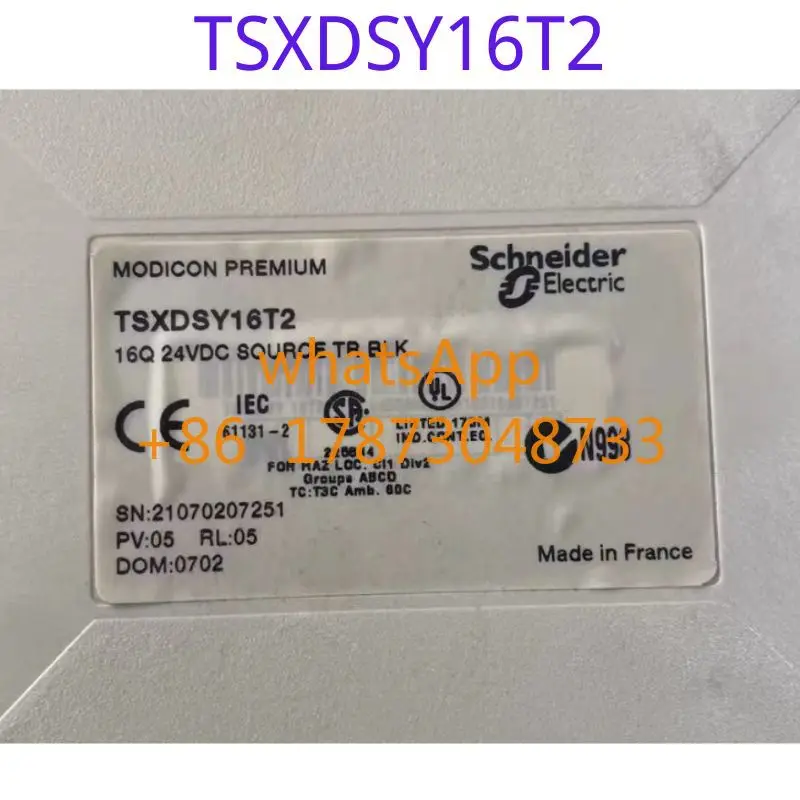 The function test of the second-hand module TSXDSY16T2 is intact