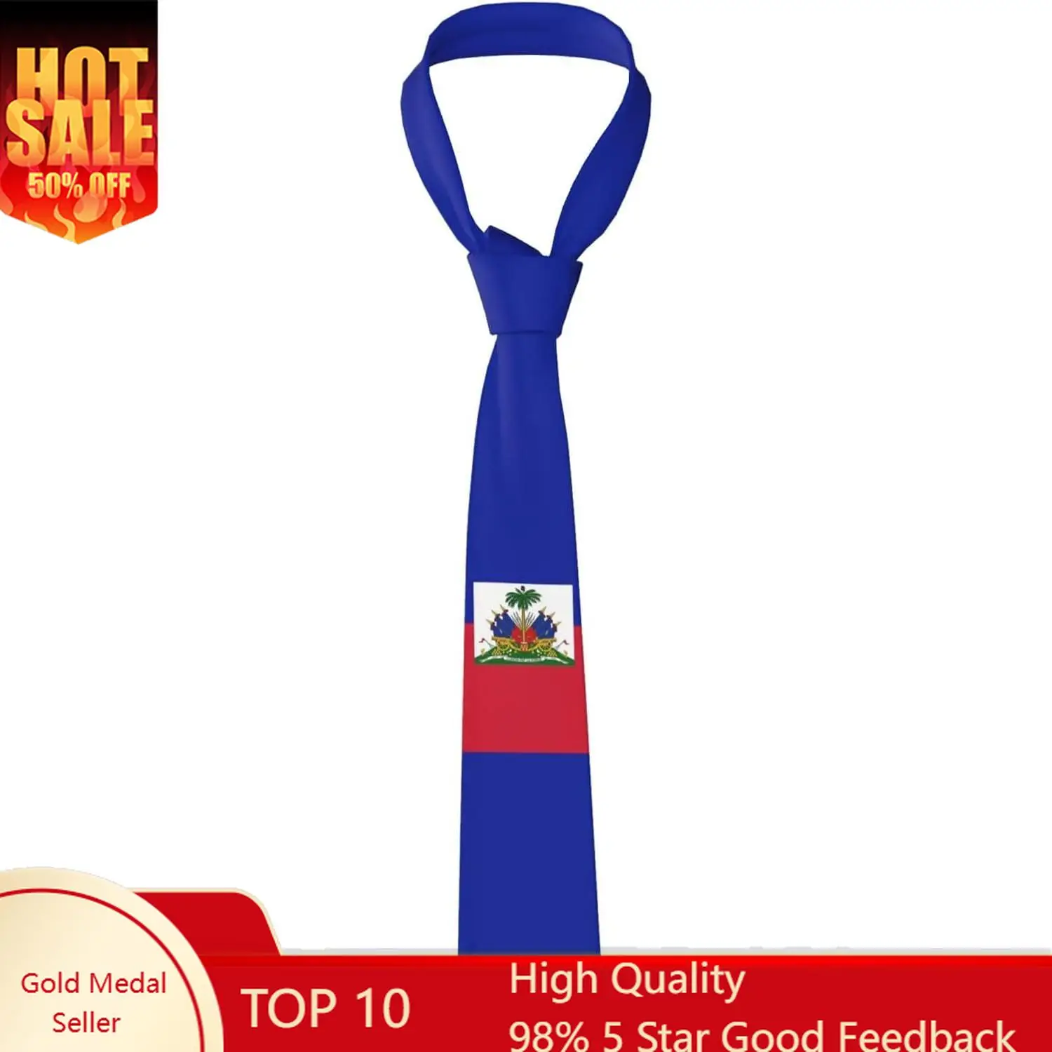 Nation Flag Necktie Mens Woman Patriotic Flag Neck Tie Fashion Adjustable Party Suit Neckties for Adults Unisex