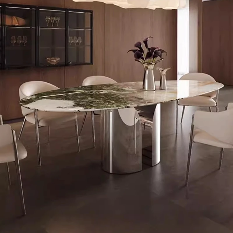 Luxury Fashion Dining Table Restaurant Service Nordic Space Saving Dining Table Creative Side Mesas De Jantar Kitchen Furniture