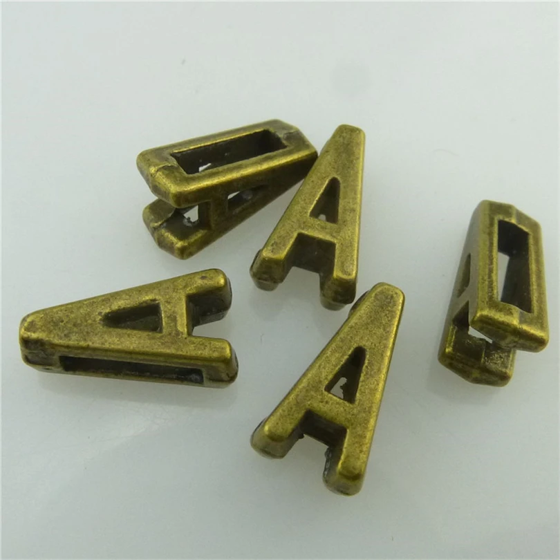 26pcs Ancient Bronze Letters Metal Charms For Jewelry Making Supplies Good Luck Accessories DIY Necklace Bracelets Anklet Charm