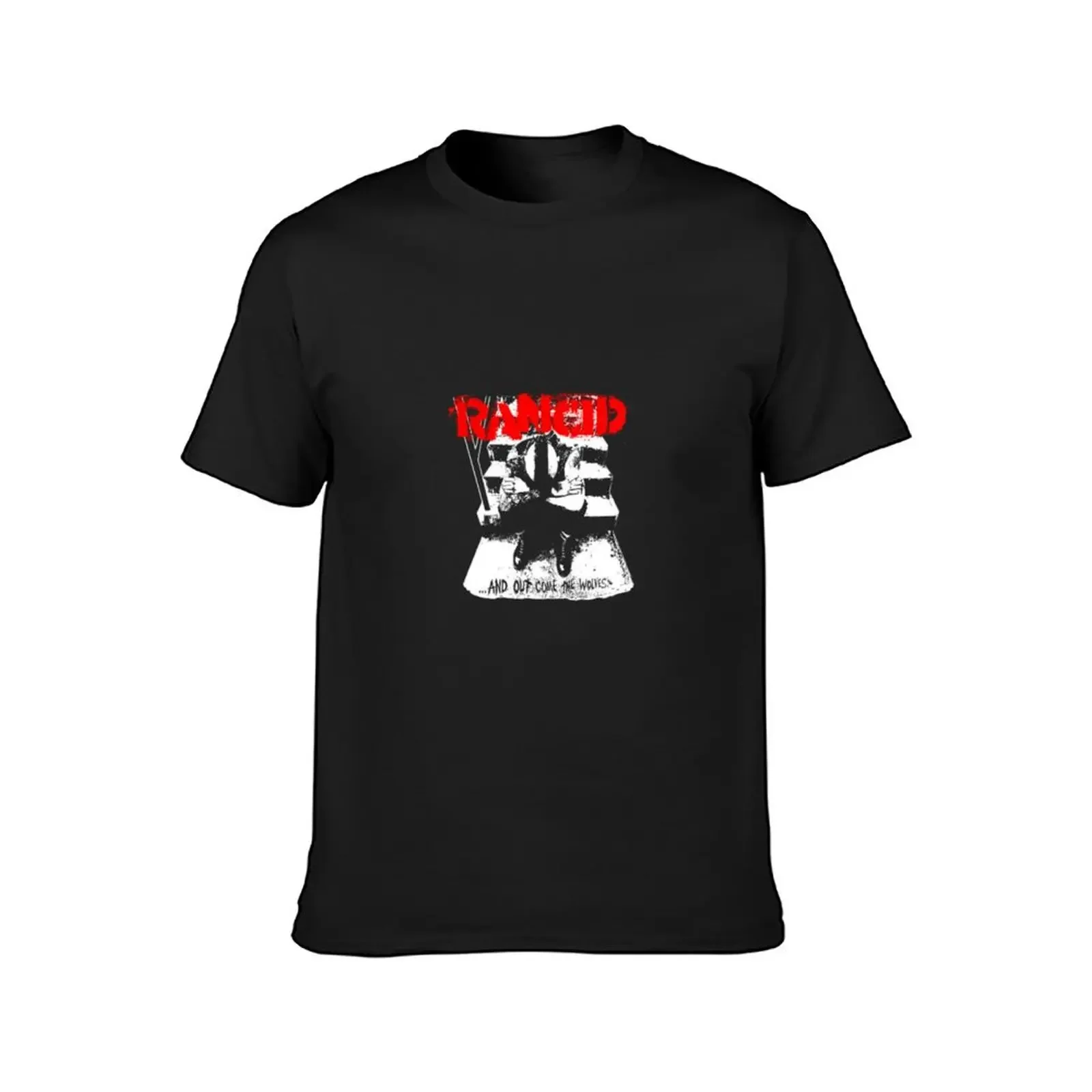 Rancid And Out Come The Wolves Official Merchandis T-Shirt tops anime shirt tee shirts for men