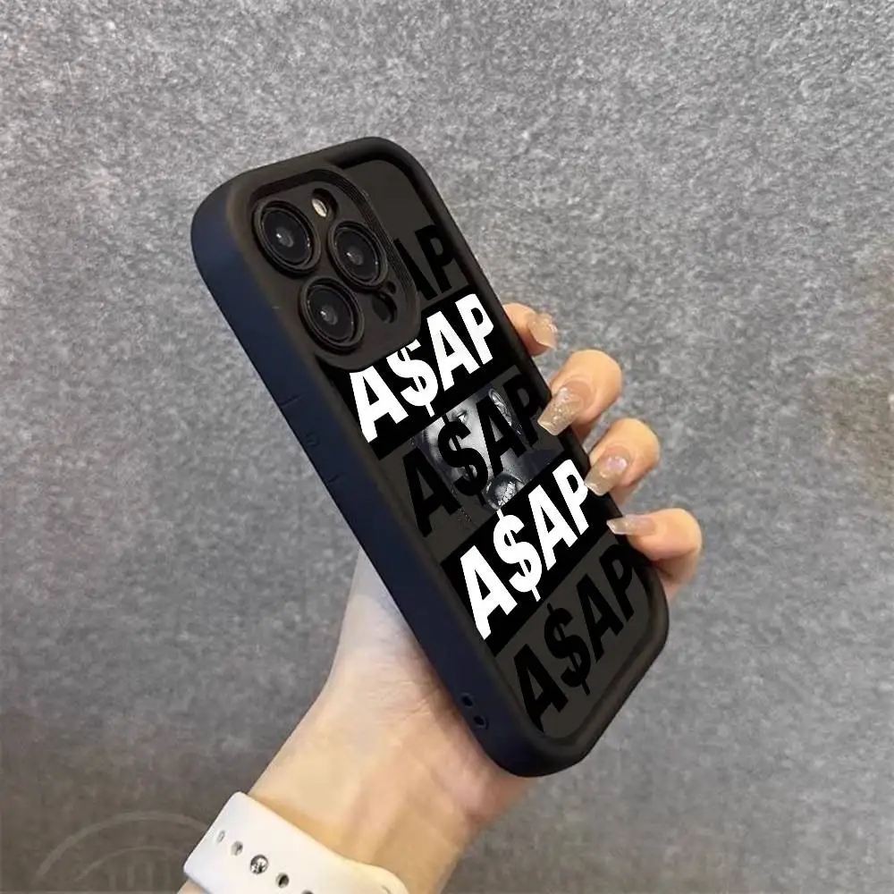 مغني الراب A-Asap R-Rocky جراب هاتف سيليكون آيفون 17 الهواء 17 16 15 14 13 12 11 زائد برو ماكس غطاء ناعم مقاوم للصدمات