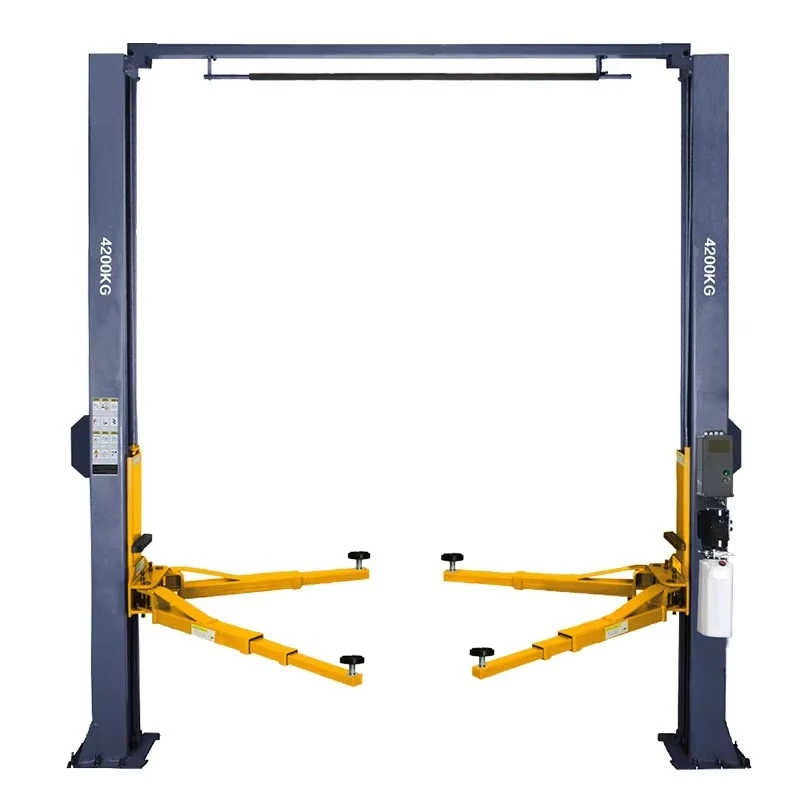 4.2 Tons Electric Single Side Unlocking Double Column Car Gantry Lifter Two Post Design for Convenient Car Lift CE Support OEM