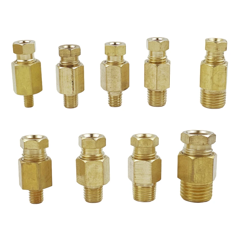 Brass Right-angle Connector/coupling PL-406 for centralized lubrication system/CNC machine centre