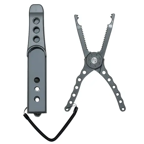 Bilashmart Fish Lip Clamps Fish Clamp Fishing Flat Tweezers Tackle Tool Fish Controllers Grippers Skidproof Fishing Fish Lip Pliers