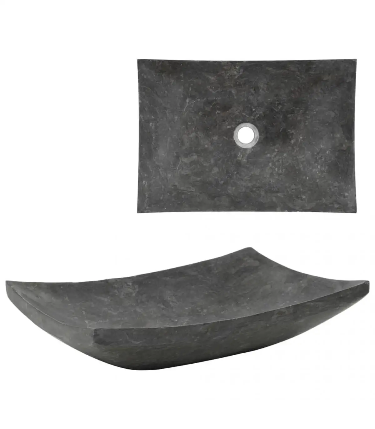 Washbasins basin 50x35x12 cm black marble