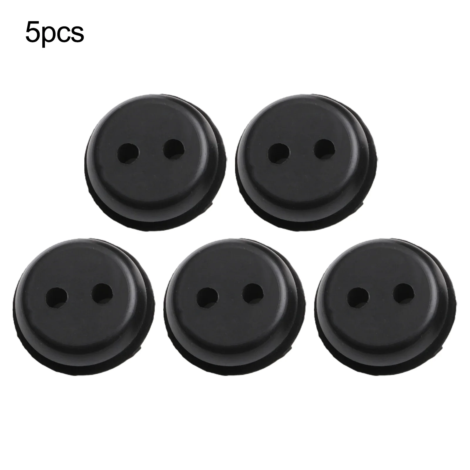 Rubber Rubber Grommets 2-Hole 5pcs Brand New High Quality Rubber Fuel Gas Tank Line Rubber Grommets Mower Parts