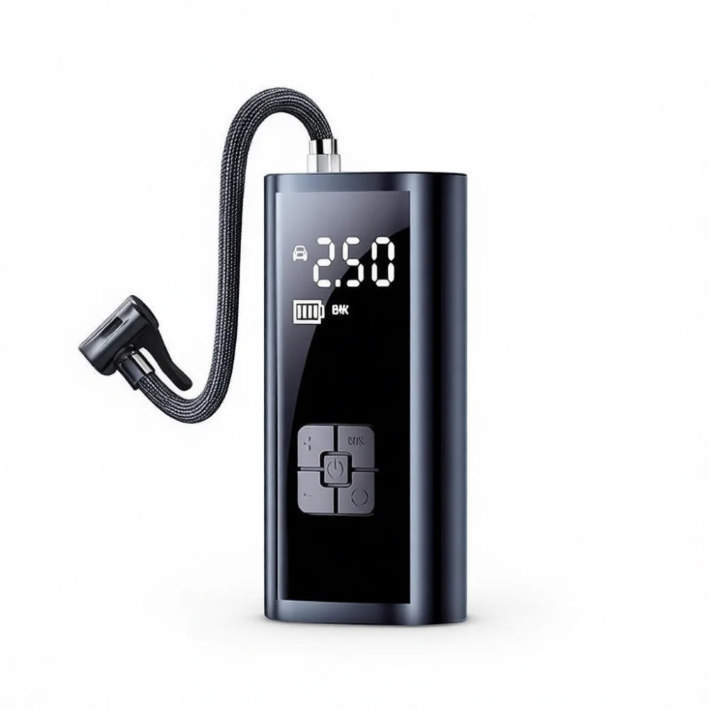 Portable Car Air Compressor Wireless Digital Tire Inflator Pump For Auto SUV Motorcycle Bicycle Balls Emergency Air Tool
