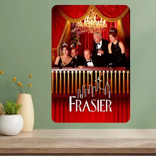 Affiche métallique de la série télévisée classique Frasier