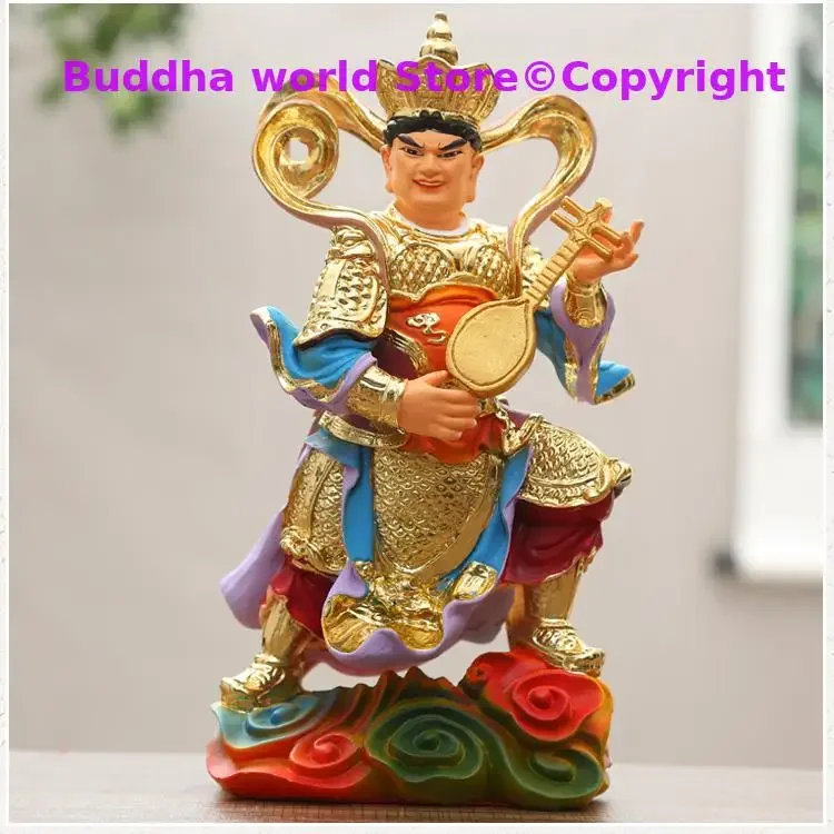 مجموعة 4 قطعة مزار المنزل مذبح حماية البوذية SI DA TIAN WANG PU SA Vajra بوديساتفا الآلهة تمثال بوذا كبير 26 سنتيمتر #6