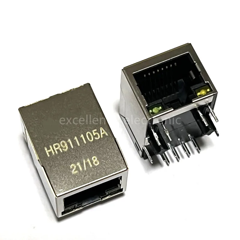 5PCS HR911105A Ethernet Interface RJ45 Network Transformer 100M Single Port RJ45 Connector