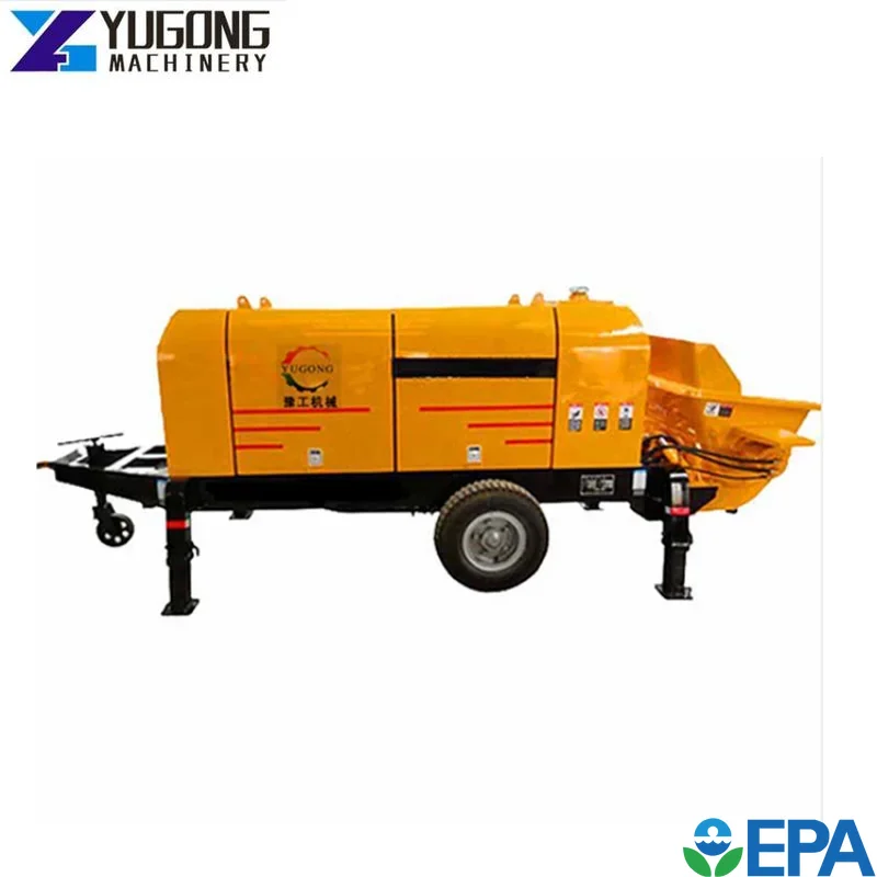 YG High Quality Truck Mounted Concrete Pump Hbt 40 for Home Building Construction Foaming Concrete Pump Mixer Hose Line Price