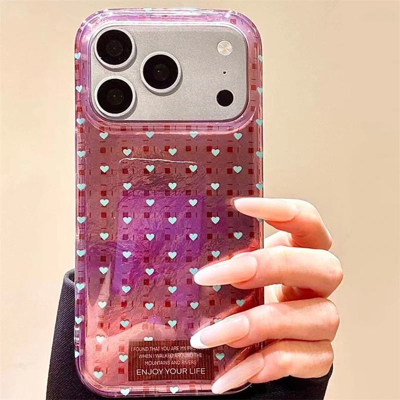 

Perforated Vortex IND Glacier Pattern Rose Purple Blue Love Phone Case for iPhone 11 12 13 14 15 16 17 PROMAX
