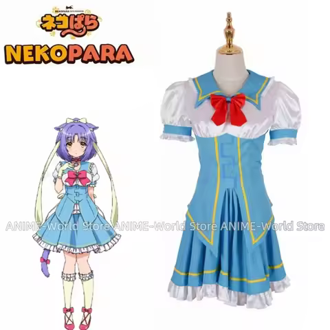 Japanese Anime Nekopara Cosplay Costumes Cat Girl Dresses Skirts Girls Women Disfraz Uniform Outfits Wig For Halloween