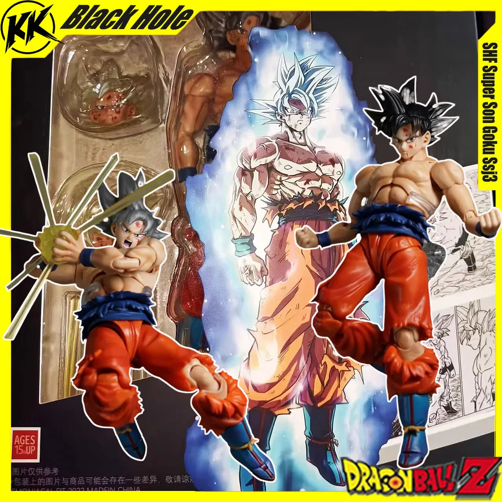 

НОВЫЙ Black Hole Shf Dragon Ball Super Son Goku Ssj3 Intent Skill Мобильная модель Death Shadow Bloodshed Edition Коллекция игрушек в подарок
